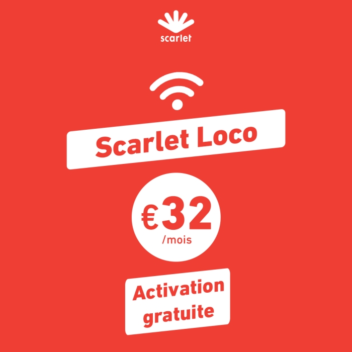 En ce moment, profitez de l'installation gratuite (valeur 99€) sur le pack Trio Scarlet (Internet+TV+Fixe) - 40€/mois. Venez comparer sans engagement votre facture télécom chez Media/Max.
L'installation est aussi gratuite sur l'internet Scarlet only.