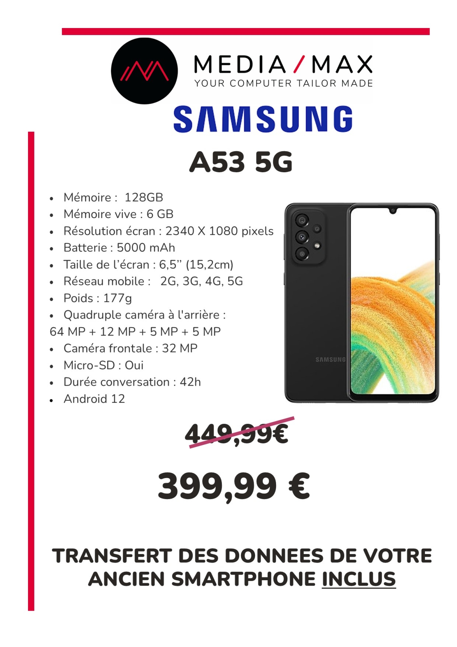 Promo sur deux smartphones